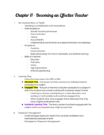 Chapter 11: Becoming an Effective Teacher
