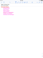 IUF 1000 Good Life Week 16 Notes