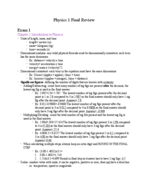 Physics 1 Final study guide