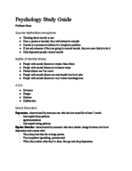 Psychology Final Exam Pt. 1