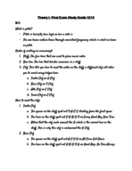 Final Music Theory Study Guide 