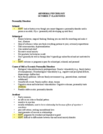 Abnormal Psychology October 27 Class Notes