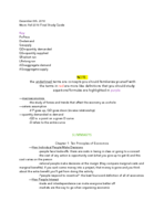 Macroeconomics Fall 2016 Study Guide 
