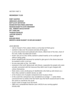 U.S. HISTORY UNTIL 1877 - NOTES FOR FINAL