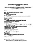French 2006 In Class Vocab and Phrases