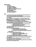 Microeconomics Study Notes Final