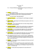 SOC101, Week 2 Notes
