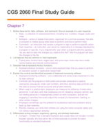 CGS 2060, Final Study Guide for 7-9