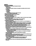 Psychology 101 (Dr. Tarner)