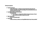Sociology Notes 1/23/17-1/25/17