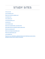 study sites