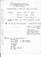 Thermodynamics Week 1 Notes