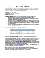 Course Syllabus