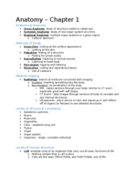 Anatomy Chapter 1