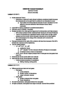 CHEM 102 Week 1 Lecture Notes