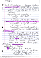Psychology 381 Week 1 Notes