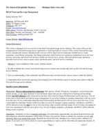 HB 267 Food and Beverage Week1 