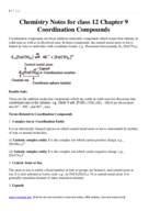 co-ordination compounds
