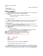 Organic Chemistry 1: Week 1 Notes
