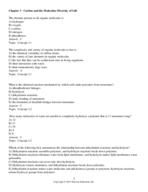 Chapters 1-6 -  Carbon and the Molecular Diversity of Life