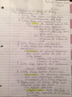 Bio 100, (Ch. 1) Week 1 Notes 