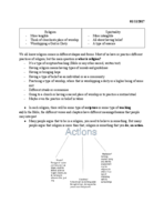 RLST Week One Notes (Myth and Religion)