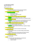 BIO 181 Week 1 Notes 