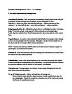 retail 265 Fall 2016 Exam 3 Study Guide