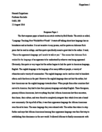 sAEL 200 Response Paper 1