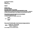 OIS Business Statistics Week 2 Notes 