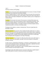 Introduction & Homeostasis