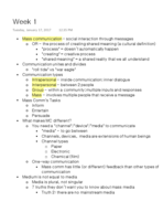 MC 101 - week 1 notes