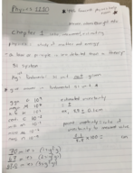 Principles of Physic Week 1 Lecture and Book Notes( Chapter 1)