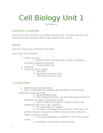 Cell Biology week 1