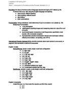 Linguistics 2100 Week 1 Notes