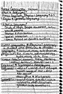 Human Geography Class Notes Jan. 12, 2017