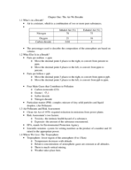 CHAPTER ONE NOTES