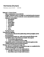 Hormones (plants and animals) 