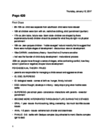 Psyc 420- first class notes
