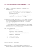 MK323 – Professor Trudel Chapters 2 and 5 