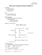 CH 222 Lecture Notes: Week 2