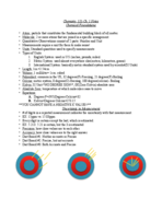 Chemistry 121-Dr. Abigail Shelton: Ch. 1 Notes 