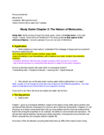 Bio100A Exam 1 Study Materials