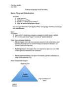 Space, Place and Globalization