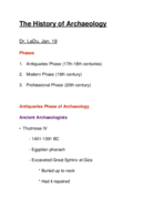 ANT 107 Lecture Notes, Jan. 19