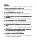 HIST 1112 Study Guide
