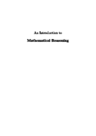 Intro to math reasoning