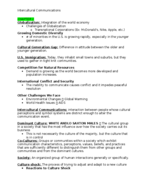 Study Guide: First Exam