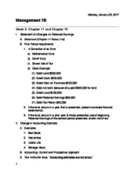 Management 1B- Week 3 Notes