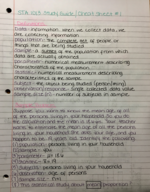 STA 1013 Study Guide